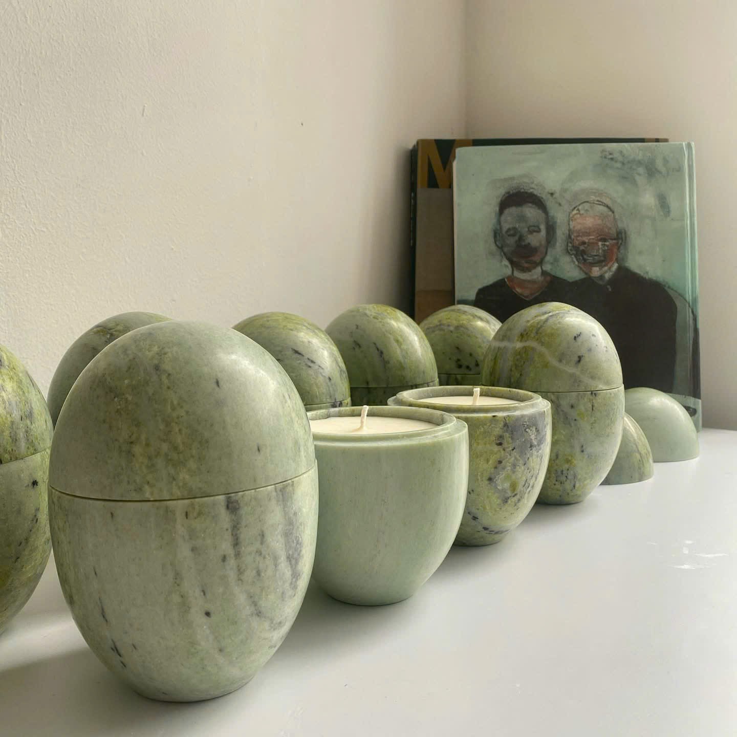 Artisan Egg-Shaped Scented Candle